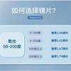 Óculos de lente para miopia 1.56 1.61 1.67 resina asférica anti-radiação azul descoloração óculos progressivos
