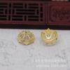 Yiwu hilo dorado color conservante chapado en oro DIY Perla ágata cuentas capuchón soporte para cuentas pulsera corona de fénix tocado pequeños accesorios B851
