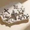 Accesorios de Joyería Transfronterizos, Colgantes Personalizados de Collar de Cruz, Accesorios de Joyería de Cadena Estilo Punk, Artículos Versátiles Hechos a Mano para DIY