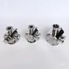 Válvula rotativa tripartida para máquina de envase pneumático, válvula rotativa para máquina de envase de pasta de instalação rápida, válvula, acessórios para máquina de envase de alta limpeza