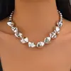 Joyería Transfronteriza Europea y Americana, Set de Collares Irregulares CCB Estilo Lujo Ligero, Gargantilla de Perlas Irregulares Geométricas a la Moda