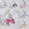 Babeo de Encaje de Algodón Puro para Gato Mascota Lazo Lindo Bufanda Decorativa Babero para Perro Accesorios