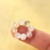 Vários anéis de corrida de cristal acessórios DIY: ametista, citrino, cristal rosa, anéis de contas redondas pequenas de 4mm e 6mm