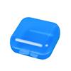 Caja Azul para Tapones para los Oídos Caja de Embalaje Pequeña Caja de Exhibición a Prueba de Polvo para Piezas de Joyería Caja de Elementos Caja de Plástico Caja de Almacenamiento