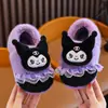 Lindas pantuflas de algodón de dibujos animados para niños y niñas, para otoño e invierno, interiores, antideslizantes, zapatos de algodón de dibujos animados para bebés y niños