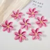 Nueva Flor de Orquídea Simulada de Seis Pétalos Pétalos de Flor Tallo Único Flor Artificial Accesorios para Arreglos Florales Decoración de Boda Flor Manualidad DIY Cabezas de Flor