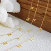 Diseño de nicho diseño de letras regalo de joyería para el Día de la Madre comercio exterior transfronterizo personalizado colgante chapado en oro collar para la clavícula