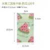 Estilo Ins porta-cartões de três grades com frutas de alto valor álbum de armazenamento de cartões pequenos para fãs de estrelas livro de álbum de fotos Polaroid visível dos dois lados