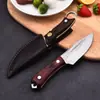 Faca de exterior de fábrica martelo de forjamento multifuncional padrão de martelo faca de carne manual camping portátil pequena faca reta sobrevivência ao ar livre autodefesa