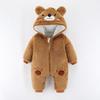 Roupas de bebê outono e inverno macacão de bebê roupas para sair 0-1 roupas de inverno super fofas roupas grossas de celebridade da internet para engatinhar