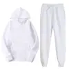Nuevo conjunto de sudadera con capucha estilo europeo y americano, sudadera con capucha casual de corte holgado y pantalones de chándal, conjunto versátil de dos piezas