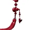 Colgante de calabaza Fulu Kangning de cinabrio rojo para coche, colgante de seguridad para espejo retrovisor de coche, para hombre y mujer, arena dorada púrpura del emperador