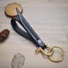 Chaveiro de couro de vaca feito à mão chaveiro de chave de carro argola de chave de latão fivela de ferradura de cobre fivela de pendurar multiuso