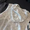 2026 Nuevo Chaleco de Punto con Capucha de Moda Estilo Coreano para Mujer, Corte Holgado, Adelgazante, Top Versátil, Elegante Chaleco sin Mangas