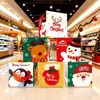 Centro Comercial de Navidad Supermercado Decoraciones Tienda Escaparate Caja de Regalo de Papel Adornos Pantalla de Árbol Escena de Atmósfera