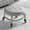 Soporte de Metal con Ruedas, Taburete de Metal, Silla Sofá Pequeña Plegable para el Hogar, Silla para Lavar Pies, Venta al por Mayor Cadena de Suministro de Fábrica