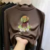 Nueva colección de otoño e invierno de capas base de forro polar para niños: Camisetas interiores de manga larga con cuello alto, cálidas y cómodas, para niñas pequeñas y niños pequeños