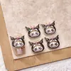 Estilo Mixto Divertido Sanrio Labubu Dibujos Animados Accesorios para Uñas Lindos Accesorios de Resina para Uñas Accesorios para Joyería DIY