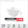 Prácticos cuencos de cerámica para el hogar, color esmaltado saludable, cuencos Haishi blancos, grandes, medianos y pequeños para fideos, cuencos para sopa, vajilla