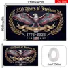 Bandeira Comemorativa Personalizada Transfronteiriça Americana Mais Vendida do 250º Aniversário dos Estados Unidos 1776-2026 Declaração de Independência