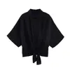 Para Comercio Exterior Europeo y Americano Transfronterizo Ropa de Mujer Aliexpress Más Vendido Verano Elegante Versátil Camisa de Manga Corta de Dos Tonos