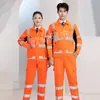 Ropa de Trabajo de Alta Velocidad de Doble Uso Tipo Dividido Amarillo Fluorescente, Ropa de Trabajo para Rescate de Emergencia al Aire Libre Reflectante Verde Fluorescente, Se Puede Estampar con Logo