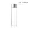 Tapa de Aluminio de 22 mm Botella de Tubo de Vidrio de Borosilicato Alto Sellado a Rosca Transparente Botella de Dulces Botella Cápsula Botellita de Medicina de Pequeña Capacidad