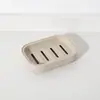 Caja de jabón de doble capa con drenaje y tapa estilo nórdico, jabonera de plástico creativa para baño, soporte de jabón impermeable, caja de jabón