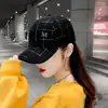 Chapéu Feminino Estilo Coreano Marca de Moda Boné de Baseball Versátil Estilo Celebridade da Internet Estilo Chanel Moda Outono e Inverno Casual Boné com Aba Ins