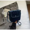 Bolso Pequeño Cruzado con Solapa de Mezclilla Nuevo, Estilo Japonés Casual Versátil para Teléfono de Verano, Bolso Cruzado de Hombro Único Artístico de Moda
