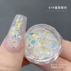 Acessórios de Arte de Unha Rosa com Glitter Dourado Tendência 2026 Novo Modelo Lantejoulas Irregulares Chamativas Decoração DIY para Unhas Atacado
