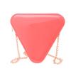 2026 Nueva Bolsa de Gelatina de PVC Bolsa Triangular de Plástico Bolso de Hombro Cruzado para Mujer Mini Bolsa Pequeña Bolso de Cadena de Moda