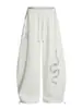 Calça Casual Esportiva Retro Americana Cobra Strass Dança de Rua Jzza Loose Hip Hop Perna Reta Perna Larga Calça Cimitarra