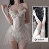 Sexy Lingerie Pijama Transparente Sexual Diversão Diversão Uniforme Tentação Tease Suprimentos Paixão terno Perspectiva Cabelo