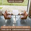 Cafetería Atmosférica y Tienda de Té con Leche Juego Completo de Mesas y Sillas, Sofás con Estructura de Hierro Forjado, Barra de Área de Descanso Sofá Pequeño