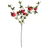 Flor de Romã Flor Artificial Flor Falsa Decoração Fruta da Sorte Caqui Decoração de Ano Novo Véspera de Ano Novo Buquê Seco Decoração Azevinho Fruta Vermelha