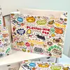 Bolsa de Regalo de Tarjeta Blanca Colección Ins Dibujos Animados Cartón Blanco de Alto Valor Engrosado Gran Capacidad Bolso de Mano para Regalo de Cumpleaños