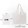 Bolsa de Lona Lisa de Color Sólido para Hombres y Mujeres, Adecuada para Estudiantes para Llevar Libros, con Logo Personalizable, Mochila, Bolso de Mano Promocional