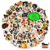 Pegatinas de Perritos Realistas de Celebridades de Internet, Nuevas 56 Transfronterizas, Paquetes de Expresiones de Perros Creativos y Únicos, Pegatinas Impermeables