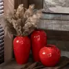 Nova Vaso de Cerâmica Jingdezhen Estilo Chinês Decoração de Casa Mesa Estudo Arranjo de Flores Pote de Cerâmica Ornamento de Luxo Leve Decoração