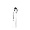 Cubiertos coreanos de acero inoxidable 304 positivo, cuchillo, tenedor y cuchara, vajilla para hotel, restaurante, cuchillo para bistec y tenedor, cuchara para plato principal, cuchara y tenedor para postre, venta al por mayor