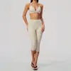 Nuevo conjunto de yoga Zechuang para mujer, sujetador deportivo de alta gama, pantalones ajustados de secado rápido de cintura alta de longitud media, ropa de yoga para mujer 8793