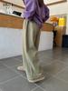 Pantalones de Niña Yojia Otoño e Invierno 2025 Nuevos Holgados Casuales para Niña Pequeña Pantalones Largos Forro Polar Engrosado Ropa de Invierno para Niños