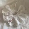 Lindo Dulce y Hermoso Encaje de Alto Valor Encaje Anillo para el Pelo Intestino Grueso Cuerda para el Cabello Accesorios para el Cabello Flor para el Cabello Cresta Cola de Caballo Goma Elástica Cuerda para el Cabello Tocado