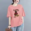Camisas de Verão para Mulheres, Versátil, Estilosa, Moderna, Estampada, Tamanho Grande, Novo Estilo, Rejuvenescedora, Simples, Caimento Solto, Desconto