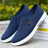 Zapatos de Trabajo Casuales para Hombre de Primavera, Zapatos de Lona Transpirables de Suela Blanda, Zapatos de Algodón Puro para Hombre, Venta Caliente Transfronteriza
