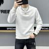 Suéter de marca de moda de estación europea para hombre, cuello redondo, corte slim, jersey de alta gama para hombre, otoño, lujo ligero, marca grande, camiseta de manga larga, moda