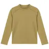 26 Camiseta Básica para Niña, Nuevo Estilo Otoño, Cuello Semi Alto, Ligera y Cálida, Camiseta de Manga Larga Color Sólido para Niños, Manga Ranglán, Ropa para Niños al por Mayor