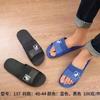 Pantuflas de Hombre Sencillas de Una Línea en Stock, Transpirables para el Hogar, Pantuflas de Plástico con Suela Gruesa para Baño, Pantuflas Exteriores Suaves, Duraderas