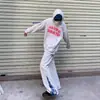 Directamente del fabricante: Nuevos Pantalones Casuales de Retazos a Cuadros para la Temporada de Primavera para Hombres y Mujeres, Corte Holgado, Pierna Recta Ligeramente Acampanada, Pantalones Deportivos de Chándal, Transfronterizo